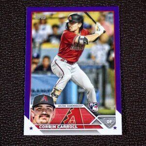 2023 Topps Series 2 Corbin Carroll Meijer Exclusive Purple #401 RC Diamondbacks